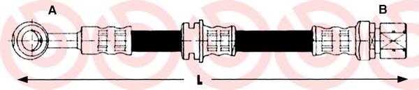 T15004 Brembo Mangueira do freio dianteira