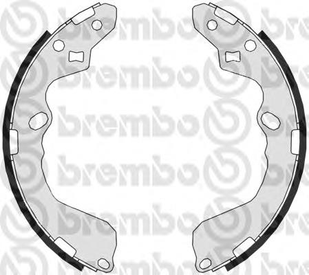 Sapatas do freio traseiras de tambor OK2FA2638Z Hyundai/Kia