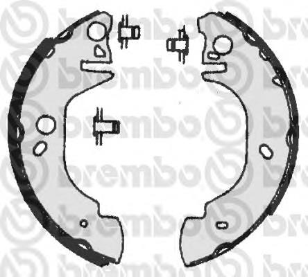 Sapatas do freio traseiras de tambor 1570207 Ford