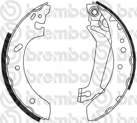 Sapatas do freio traseiras de tambor Brembo S24526 preço, a partir de 34,65 USD