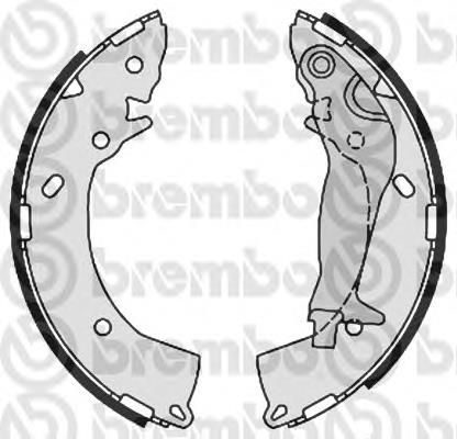 Sapatas do freio traseiras de tambor S30519 Brembo