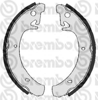 Sapatas do freio traseiras de tambor Brembo S41503 preço, a partir de 29,81 USD
