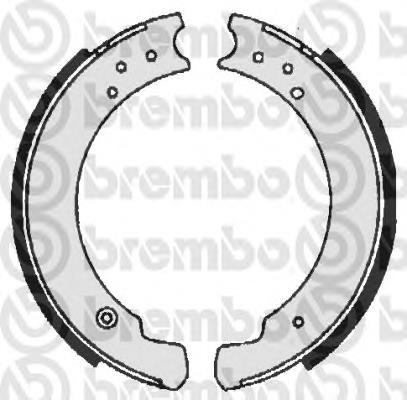 Sapatas do freio traseiras de tambor STC2796 Land Rover