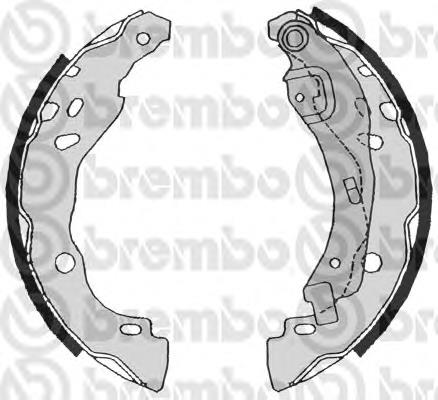 Sapatas do freio traseiras de tambor Brembo S68525 preço, a partir de 32,10 USD