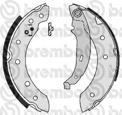 Sapatas do freio traseiras de tambor Brembo S61520 preço, a partir de 27,83 USD