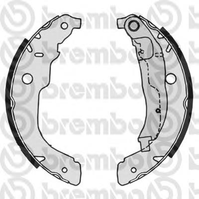 Sapatas do freio traseiras de tambor Brembo S61528 preço, a partir de 49,84 USD