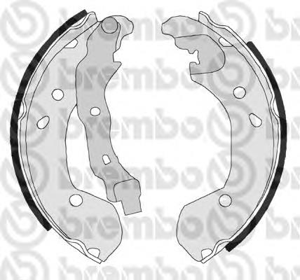 Sapatas do freio traseiras de tambor Brembo S56510 preço, a partir de 36,20 USD
