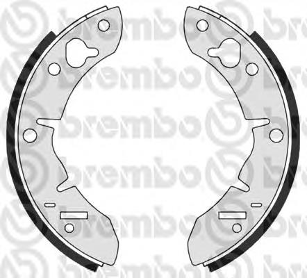Sapatas do freio traseiras de tambor S52501 Brembo
