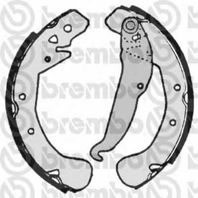 Sapatas do freio traseiras de tambor Brembo S59517 preço, a partir de 40,76 USD