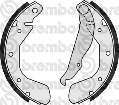 Sapatas do freio traseiras de tambor Brembo S59514 preço, a partir de 27,49 USD