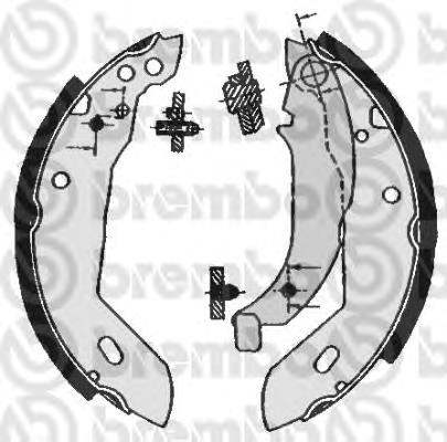 Compre 4241E5 Peugeot/Citroen Sapatas do freio traseiras de tambor