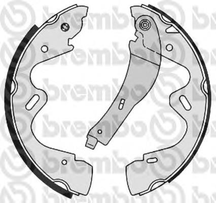 Sapatas do freio traseiras de tambor Brembo S56517 preço, a partir de 80,80 USD