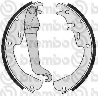 Sapatas do freio traseiras de tambor Brembo S59504 preço, a partir de 28,00 USD