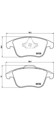 Sapatas do freio dianteiras de disco Brembo P44020 preço, a partir de 50,78 USD