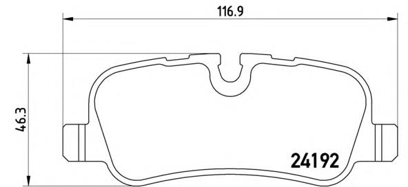Sapatas do freio traseiras de disco Brembo P44013 preço, a partir de 40,42 USD