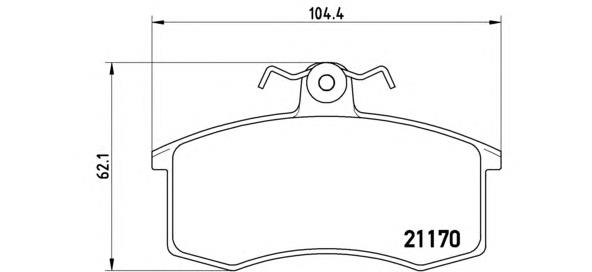 Sapatas do freio dianteiras de disco Brembo P41003 preço, a partir de 42,87 USD