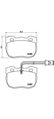 Sapatas do freio dianteiras de disco Brembo P44004 preço, a partir de 34,89 USD
