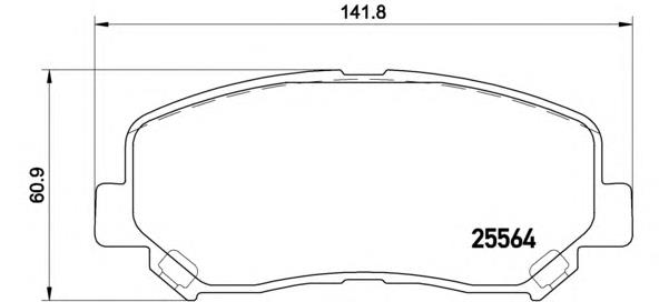 Sapatas do freio dianteiras de disco Brembo P49045 preço, a partir de 34,97 USD