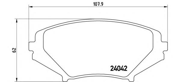 Sapatas do freio dianteiras de disco F1YA3328ZB Mazda