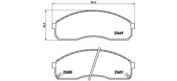 Sapatas do freio dianteiras de disco Brembo P30012 preço, a partir de 45,26 USD