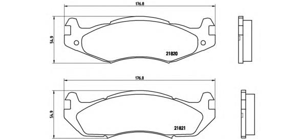 Compre MKD203 Chrysler Sapatas do freio dianteiras de disco