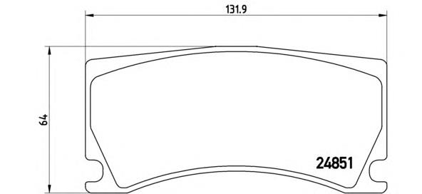 Compre 1610696480 Peugeot/Citroen Sapatas do freio traseiras de disco
