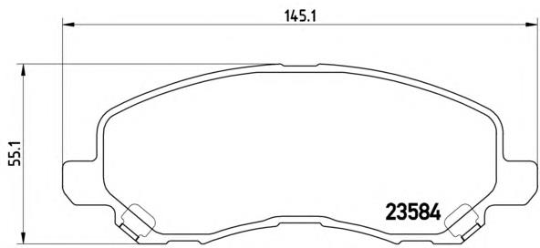 Sapatas do freio dianteiras de disco Brembo P54030 preço, a partir de 35,43 USD