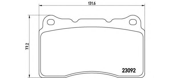 Sapatas do freio dianteiras de disco Brembo P54040 preço, a partir de 40,54 USD