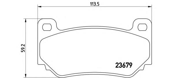Sapatas do freio dianteiras de disco Brembo P52018 preço, a partir de 38,00 USD
