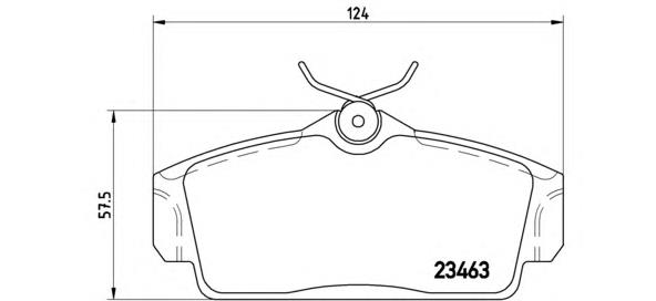 Sapatas do freio dianteiras de disco Brembo P56036 preço, a partir de 28,35 USD