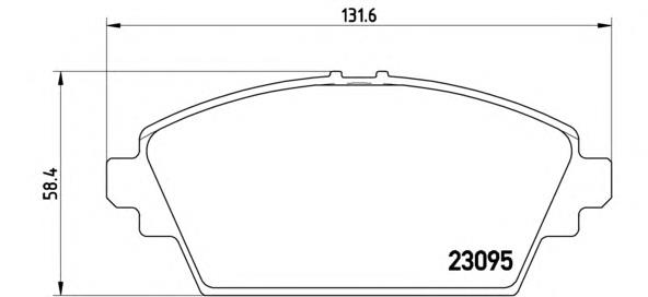 Sapatas do freio dianteiras de disco P56044 Brembo