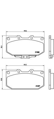 Sapatas do freio dianteiras de disco Brembo P56025 preço, a partir de 35,99 USD