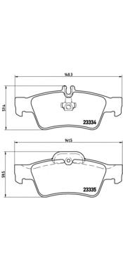Sapatas do freio traseiras de disco Brembo P50052 preço, a partir de 28,34 USD