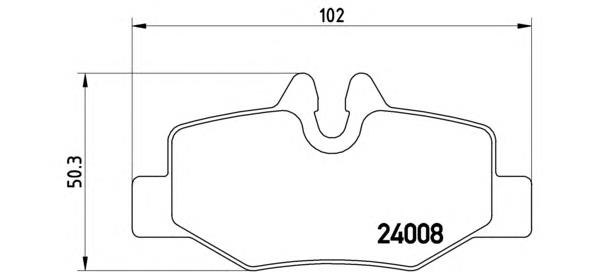 Sapatas do freio traseiras de disco Brembo P50051 preço, a partir de 35,21 USD