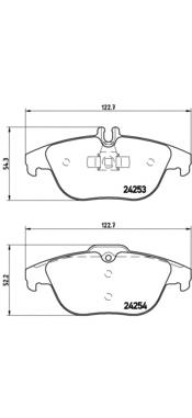 Sapatas do freio traseiras de disco Brembo P50068 preço, a partir de 31,09 USD