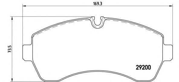 Sapatas do freio dianteiras de disco Brembo P50059 preço, a partir de 42,23 USD