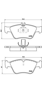 Sapatas do freio dianteiras de disco Brembo P50023 preço, a partir de 34,20 USD