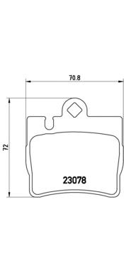 Sapatas do freio traseiras de disco Brembo P50042 preço, a partir de 37,94 USD