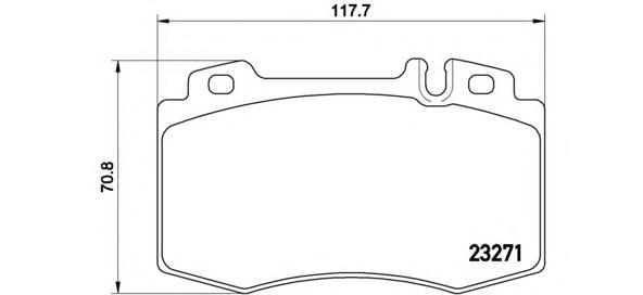 Sapatas do freio dianteiras de disco Brembo P50041 preço, a partir de 35,61 USD