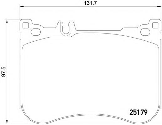 Sapatas do freio dianteiras de disco ADU174258 Blue Print