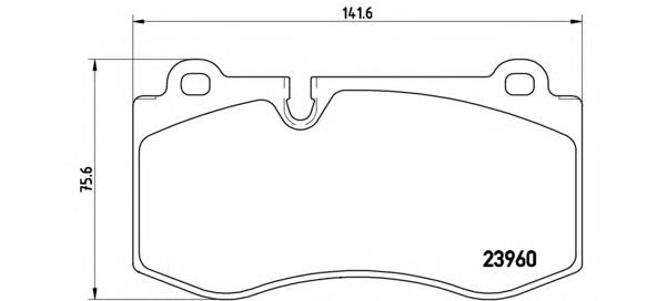 Sapatas do freio dianteiras de disco Brembo P50074 preço, a partir de 52,69 USD