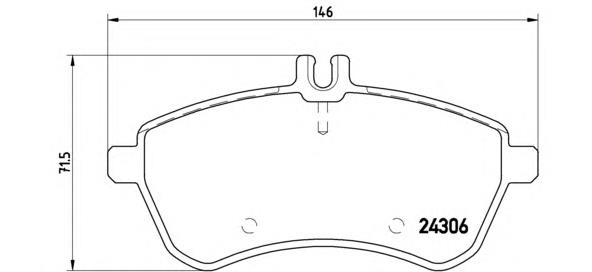 Sapatas do freio dianteiras de disco Brembo P50070 preço, a partir de 40,89 USD