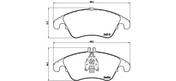 Sapatas do freio dianteiras de disco Brembo P50069 preço, a partir de 43,68 USD