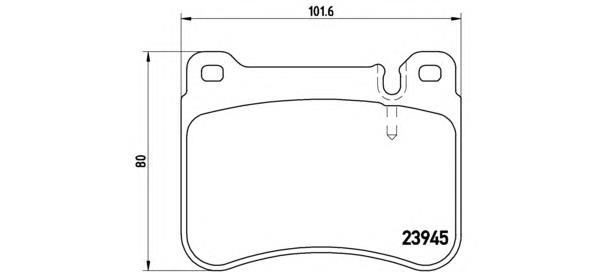 Sapatas do freio dianteiras de disco Brembo P50073 preço, a partir de 38,89 USD