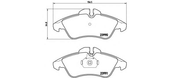 Sapatas do freio dianteiras de disco Brembo P50080 preço, a partir de 31,91 USD