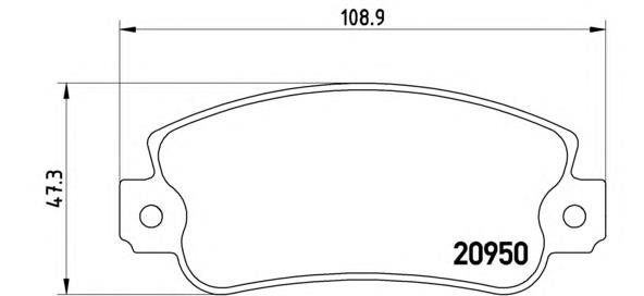 Sapatas do freio dianteiras de disco Brembo P23021 preço, a partir de 20,82 USD
