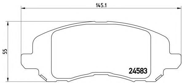 Sapatas do freio dianteiras de disco Brembo P18001 preço, a partir de 29,36 USD