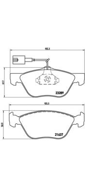Sapatas do freio dianteiras de disco Brembo P23077 preço, a partir de 29,27 USD