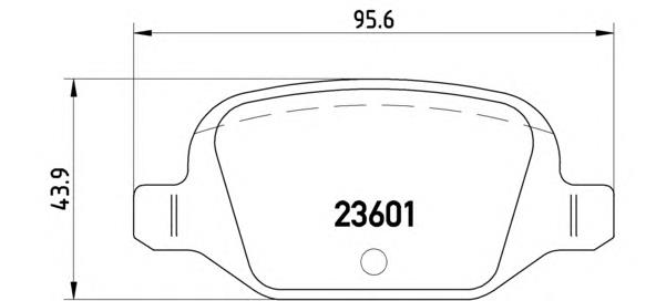Sapatas do freio traseiras de disco Brembo P23064 preço, a partir de 21,73 USD