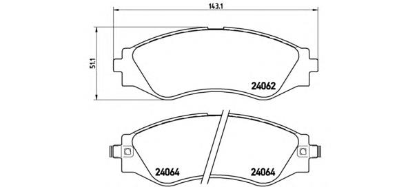 Sapatas do freio dianteiras de disco Brembo P10006 preço, a partir de 45,08 USD